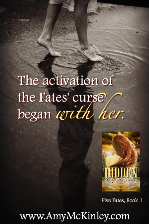 Woman walking barefoot through puddle outdoors